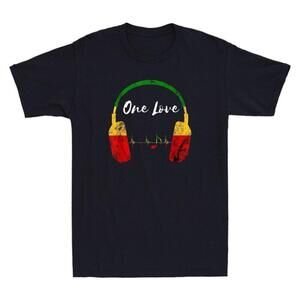 Rasta Reggae Music Retro Headphones Jamaican Pride One Love Classic T-Shirt